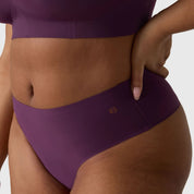 High - Waisted Thong - Plum - Blue Sky Fashions & Lingerie