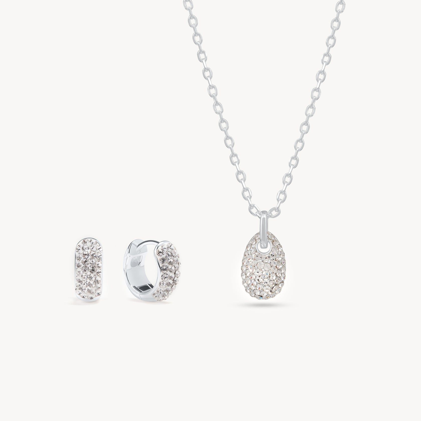 Hillberg & Berk EVERYDAY SPARKLE SET - Silver - Blue Sky Fashions & Lingerie