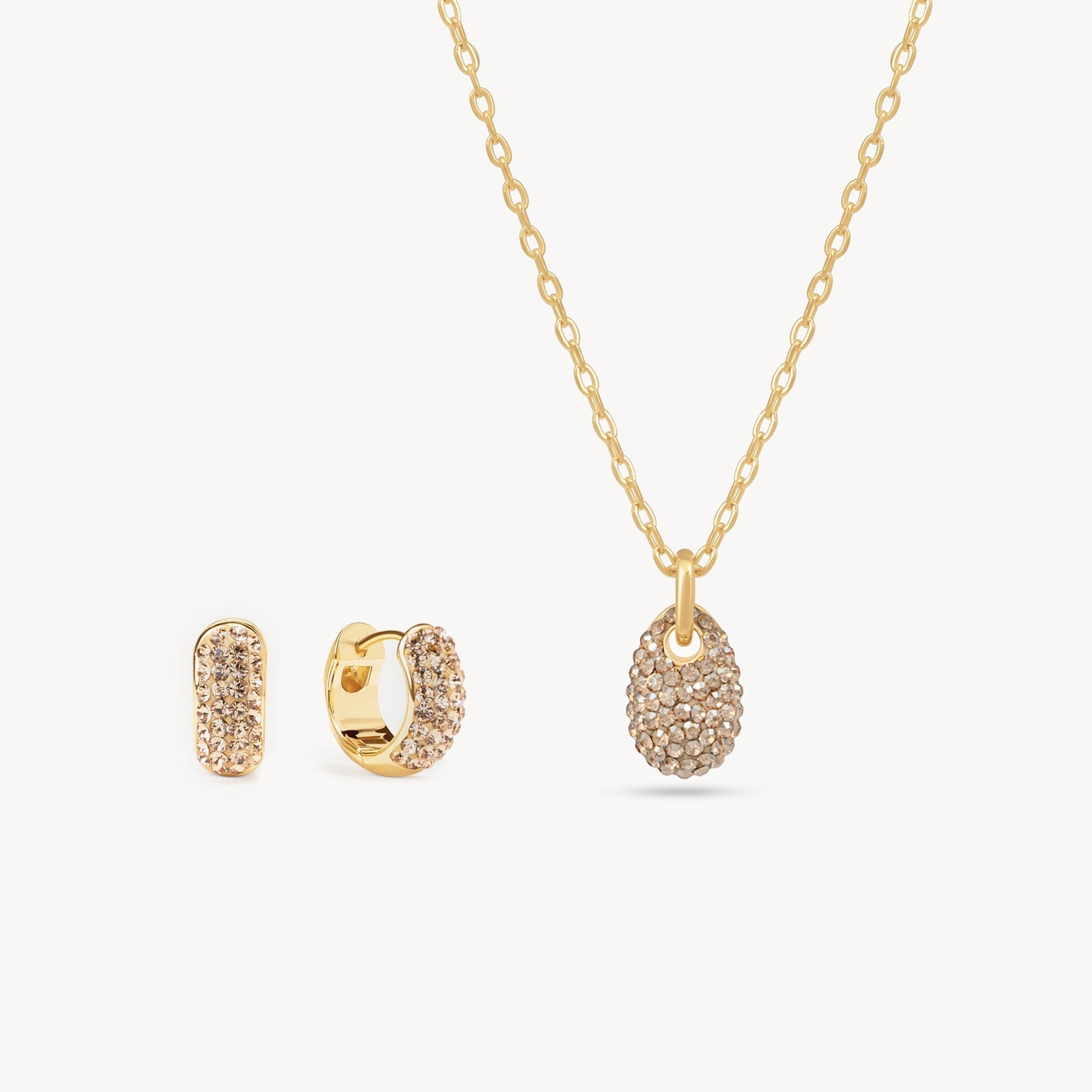 Hillberg & Berk EVERYDAY SPARKLE SET - Soft Gold - Blue Sky Fashions & Lingerie