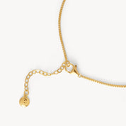 Hillberg & Berk SPARKLE BEZEL BOLO TIE NECKLACE - Soft Gold - Blue Sky Fashions & Lingerie