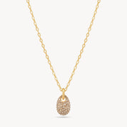 Hillberg & Berk SPARKLE PEBBLE NECKLACE - Soft Gold/Gold - Blue Sky Fashions & Lingerie
