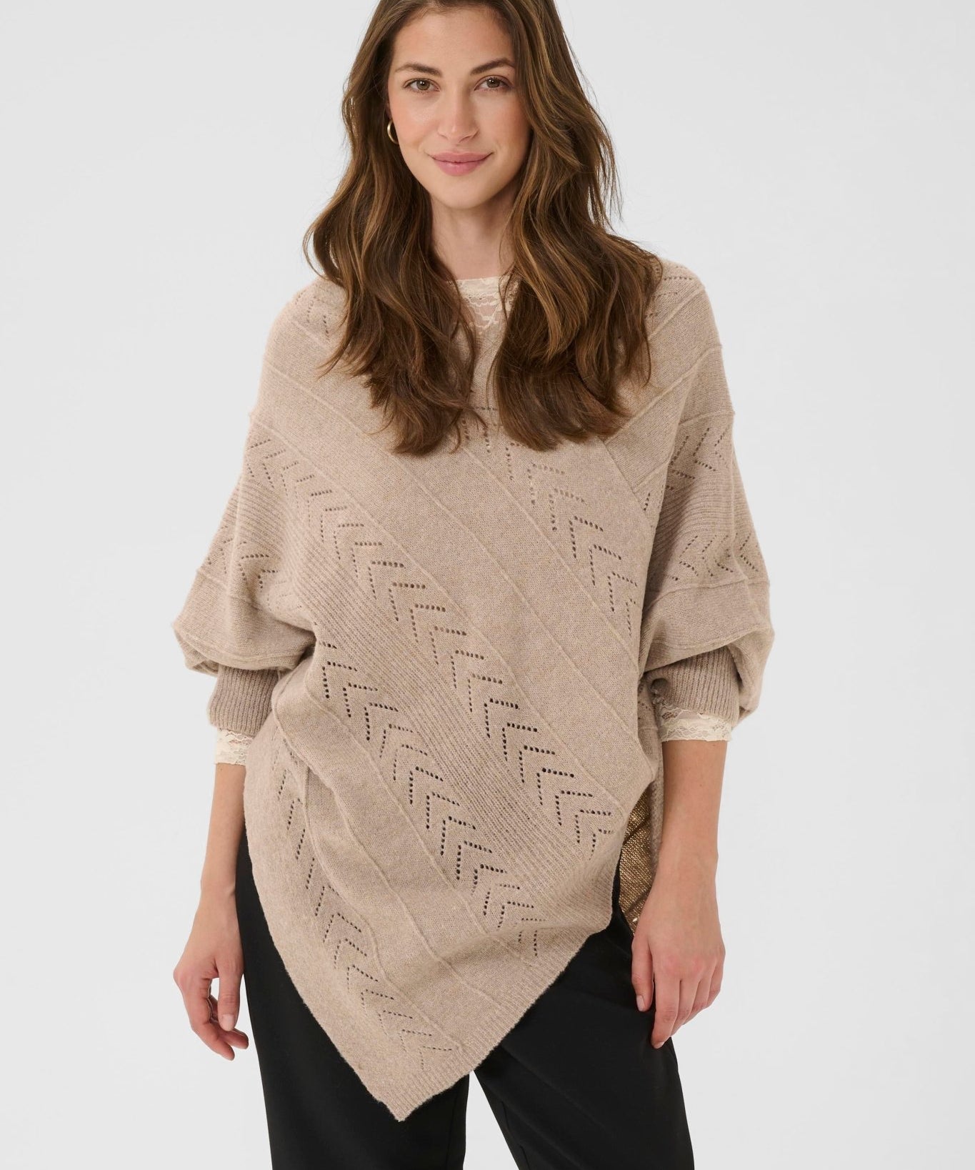 Holiday Knit Poncho - Blue Sky Fashions & Lingerie