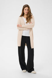 Holiday Long Knit Cardigan by Cream - oat melange - Blue Sky Fashions & Lingerie