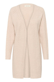 Holiday Long Knit Cardigan by Cream - oat melange - Blue Sky Fashions & Lingerie