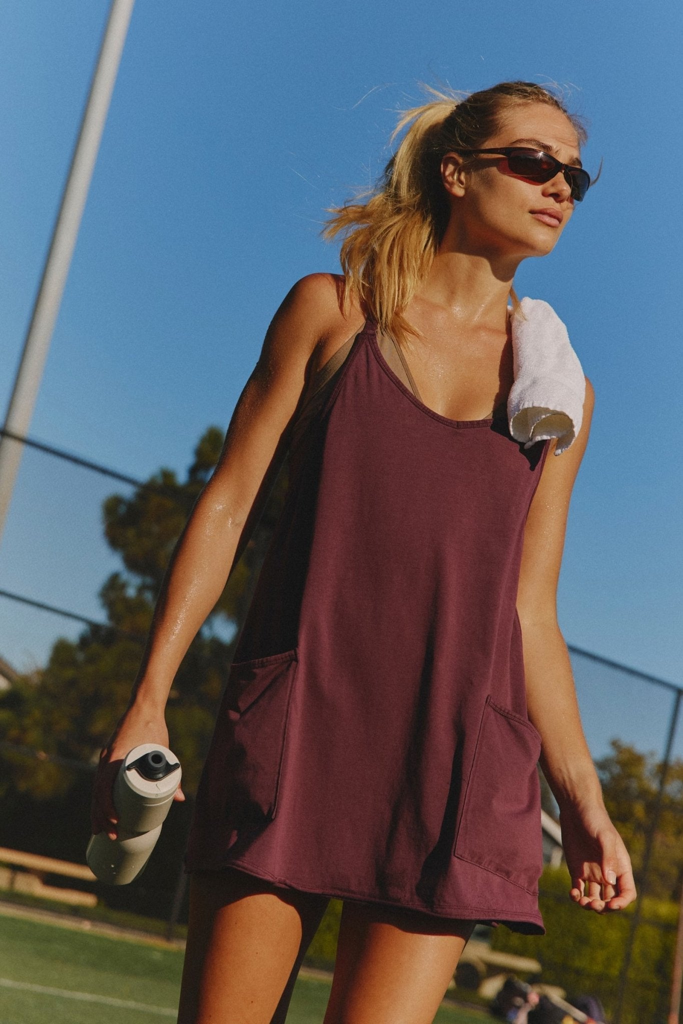 Hot Shot Mini Dress by Free People - Black Cherry - Blue Sky Fashions & Lingerie