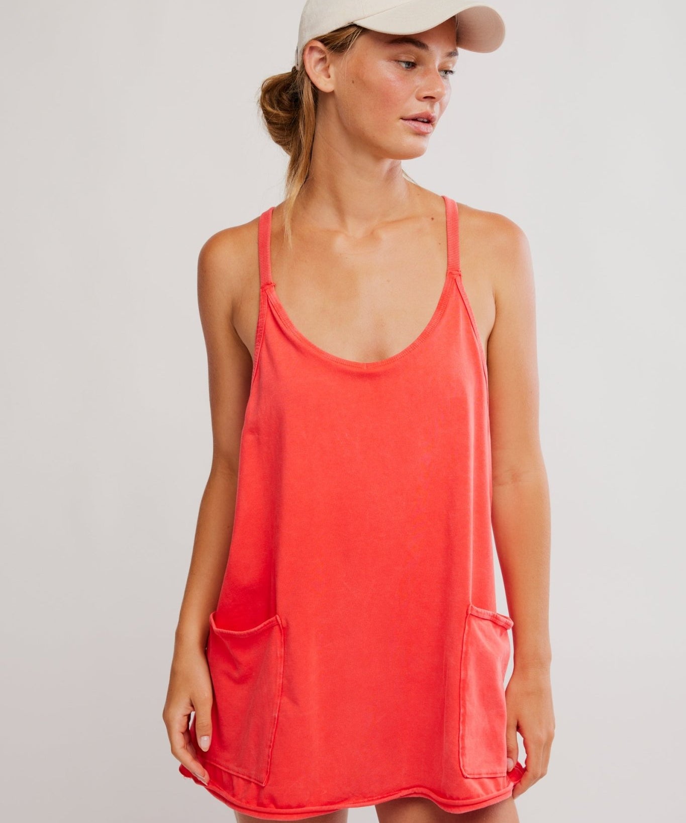 Hot Shot Mini Dress by Free People - Grapefruit - Blue Sky Fashions & Lingerie