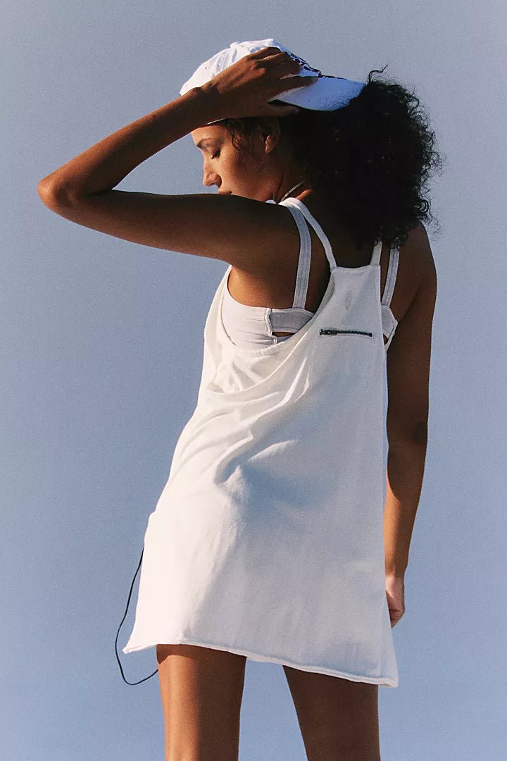 Hot Shot Mini Dress by Free People - White Blue Sky Fashions & Lingerie Hot Shot Mini Dress by Free People - White Blue Sky Fashions & Lingerie