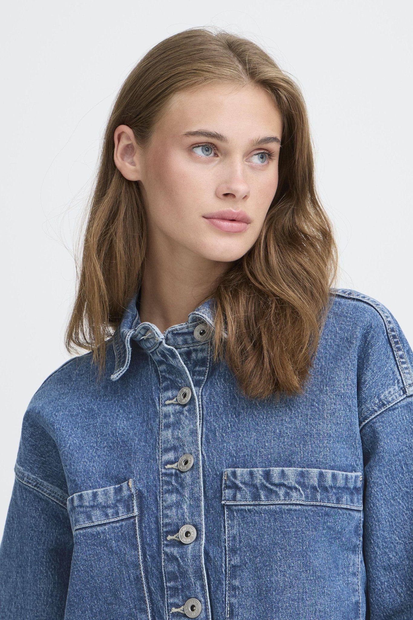 Hunni denim dress by Ichi - Blue Sky Fashions & Lingerie