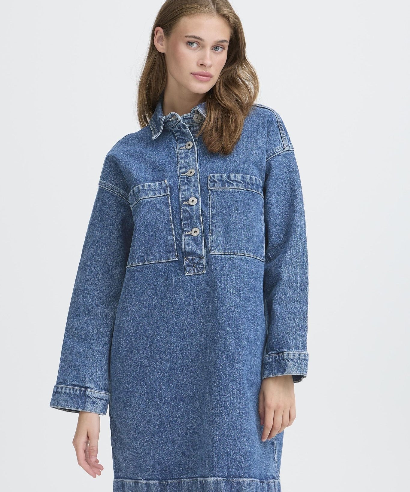 Hunni denim dress by Ichi - Blue Sky Fashions & Lingerie