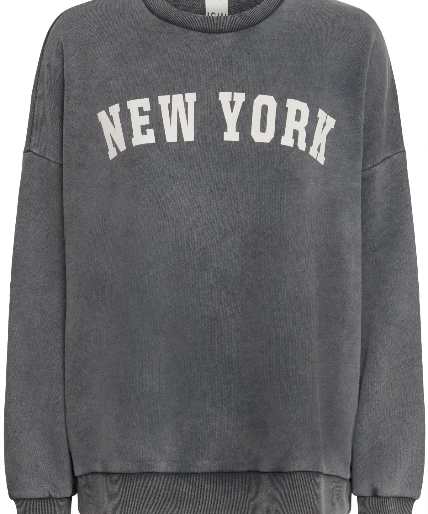 Ichi Lula New York sweatshirt - kitten gray - Blue Sky Fashions & Lingerie