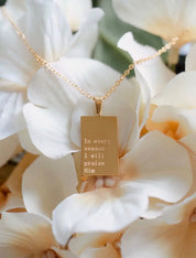 In Every Season I Will Praise 18k gold plated necklace - Blue Sky Fashions & Lingerie
