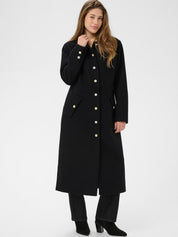 Tolsa Long Black Coat by Cream