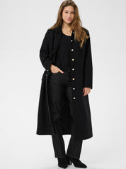 Tolsa Long Black Coat by Cream