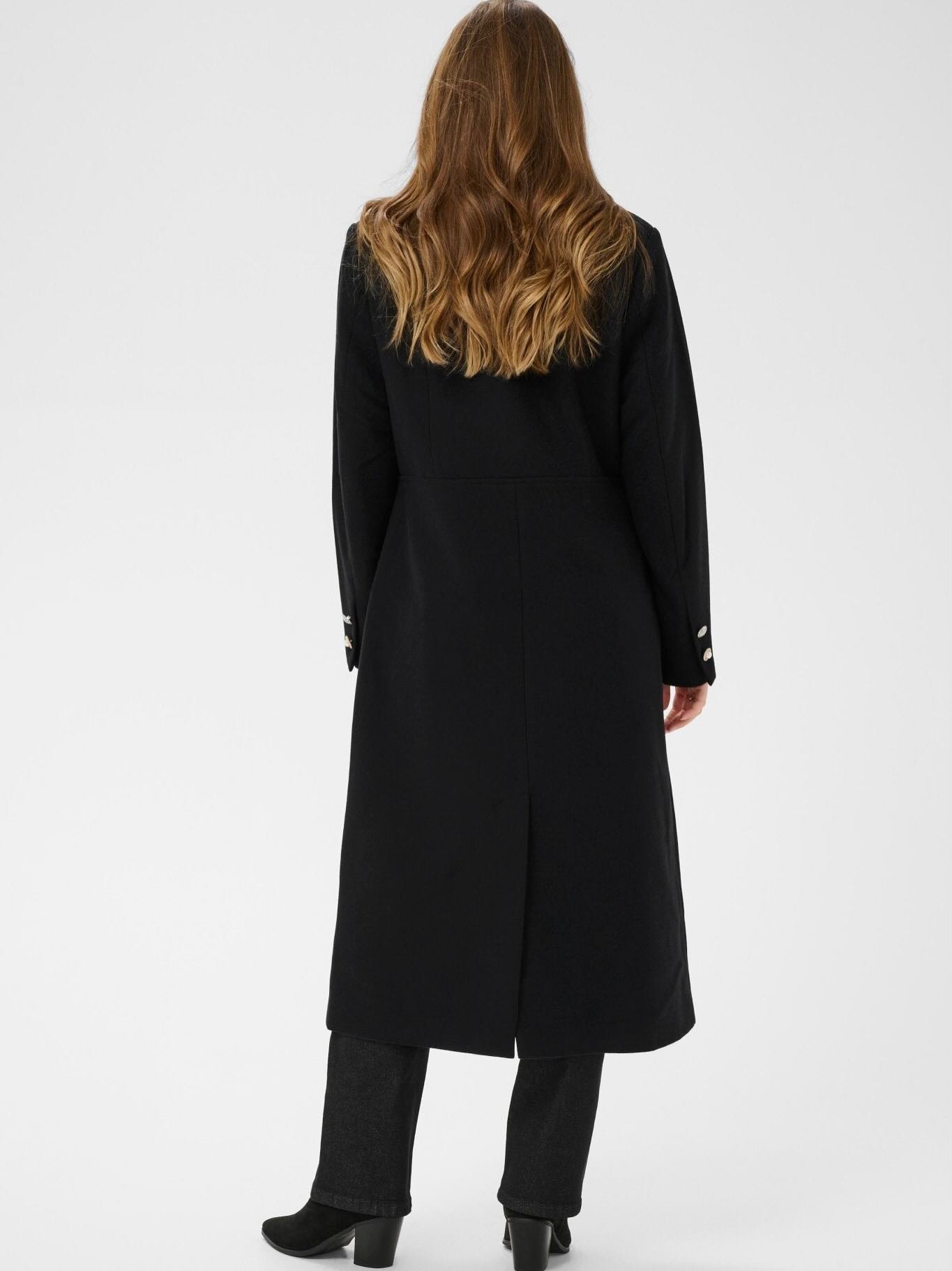 Tolsa Long Black Coat by Cream