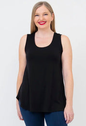 Jazz Tank, Black, Bamboo - Blue Sky Fashions & Lingerie
