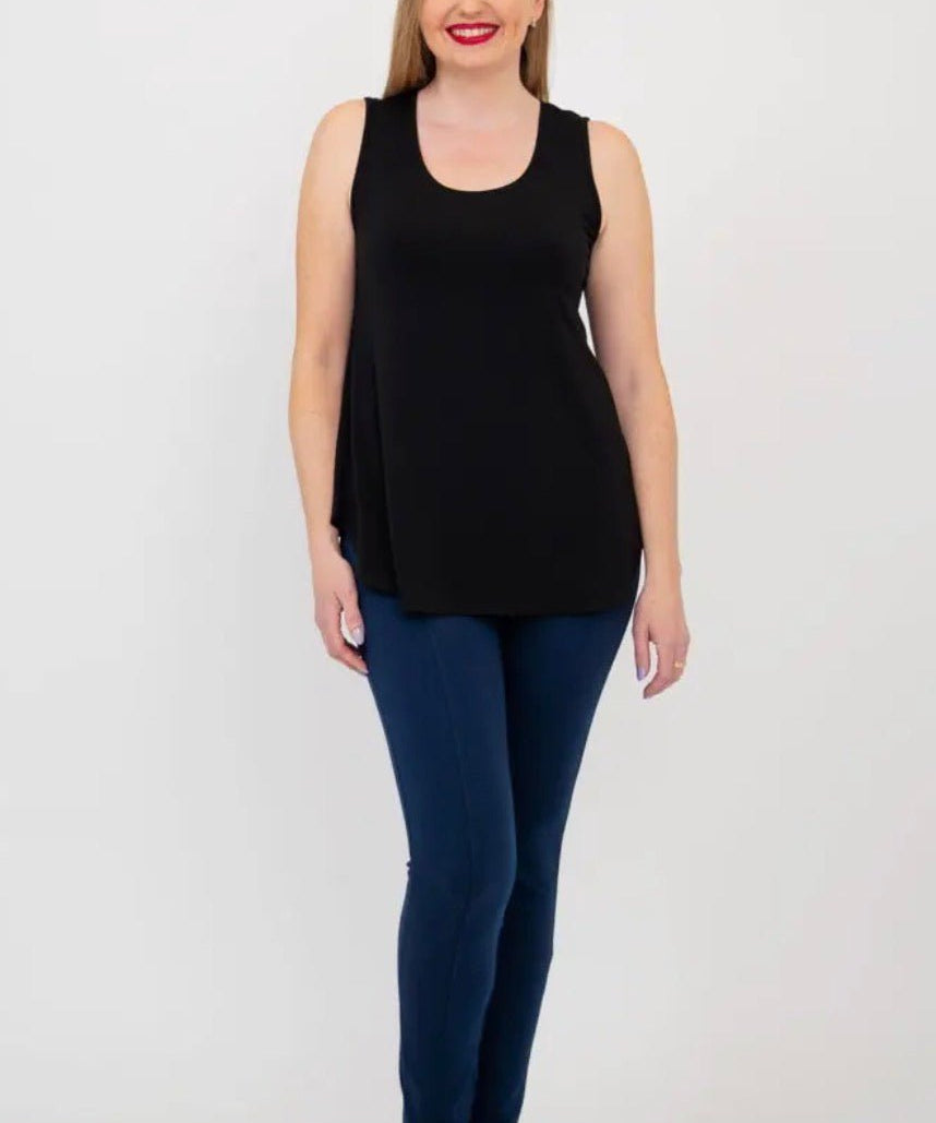 Jazz Tank, Black, Bamboo - Blue Sky Fashions & Lingerie