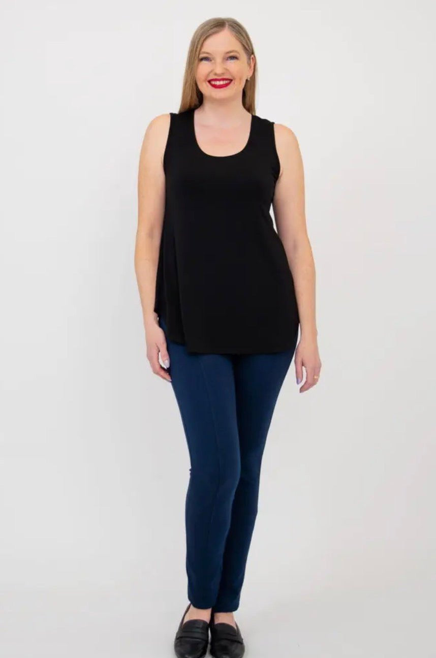 Jazz Tank, Black, Bamboo - Blue Sky Fashions & Lingerie