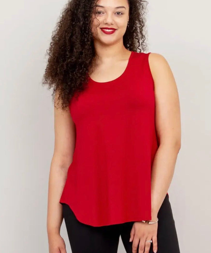 Jazz Tank, lipstick red, bamboo - Blue Sky Fashions & Lingerie