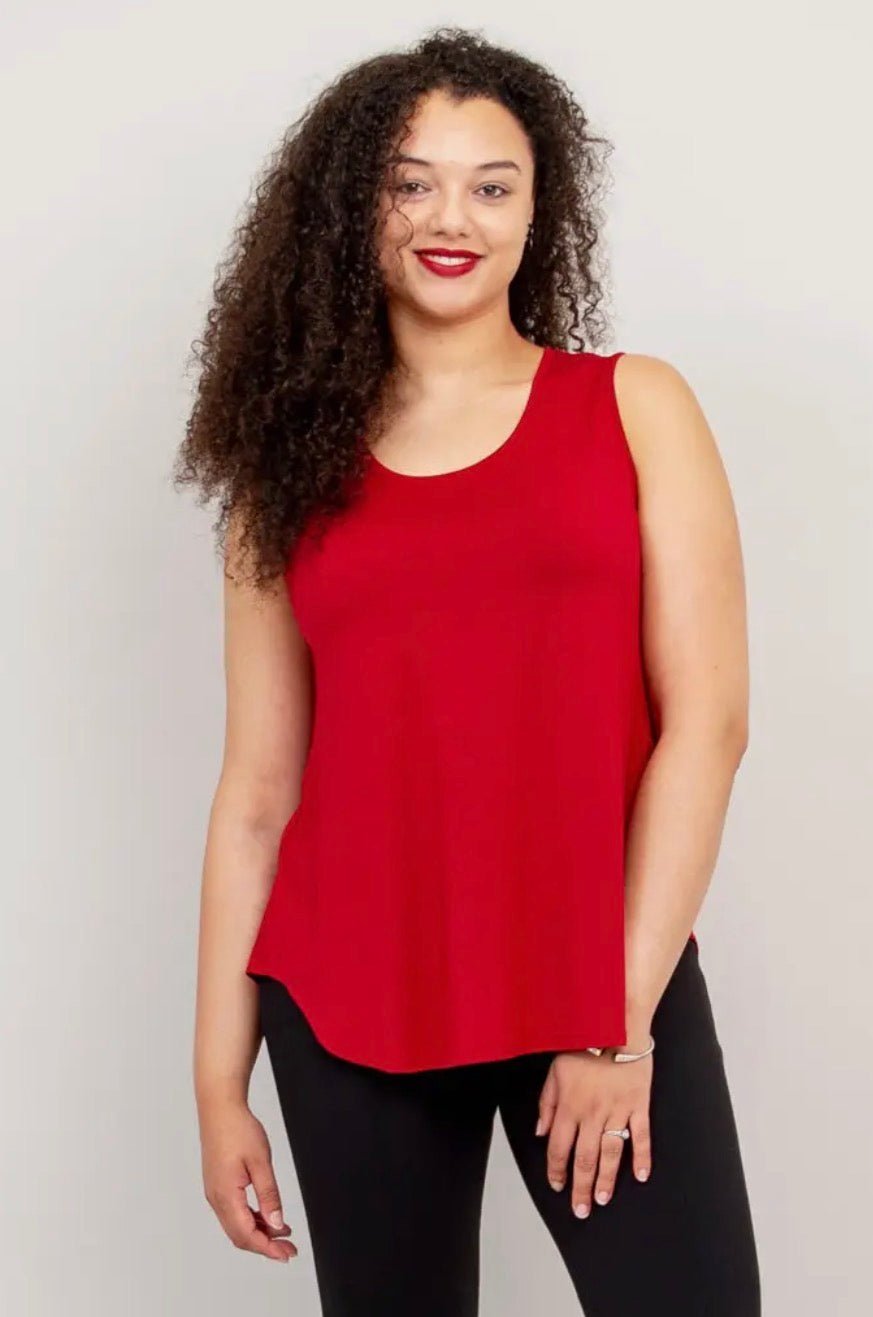 Jazz Tank, lipstick red, bamboo - Blue Sky Fashions & Lingerie