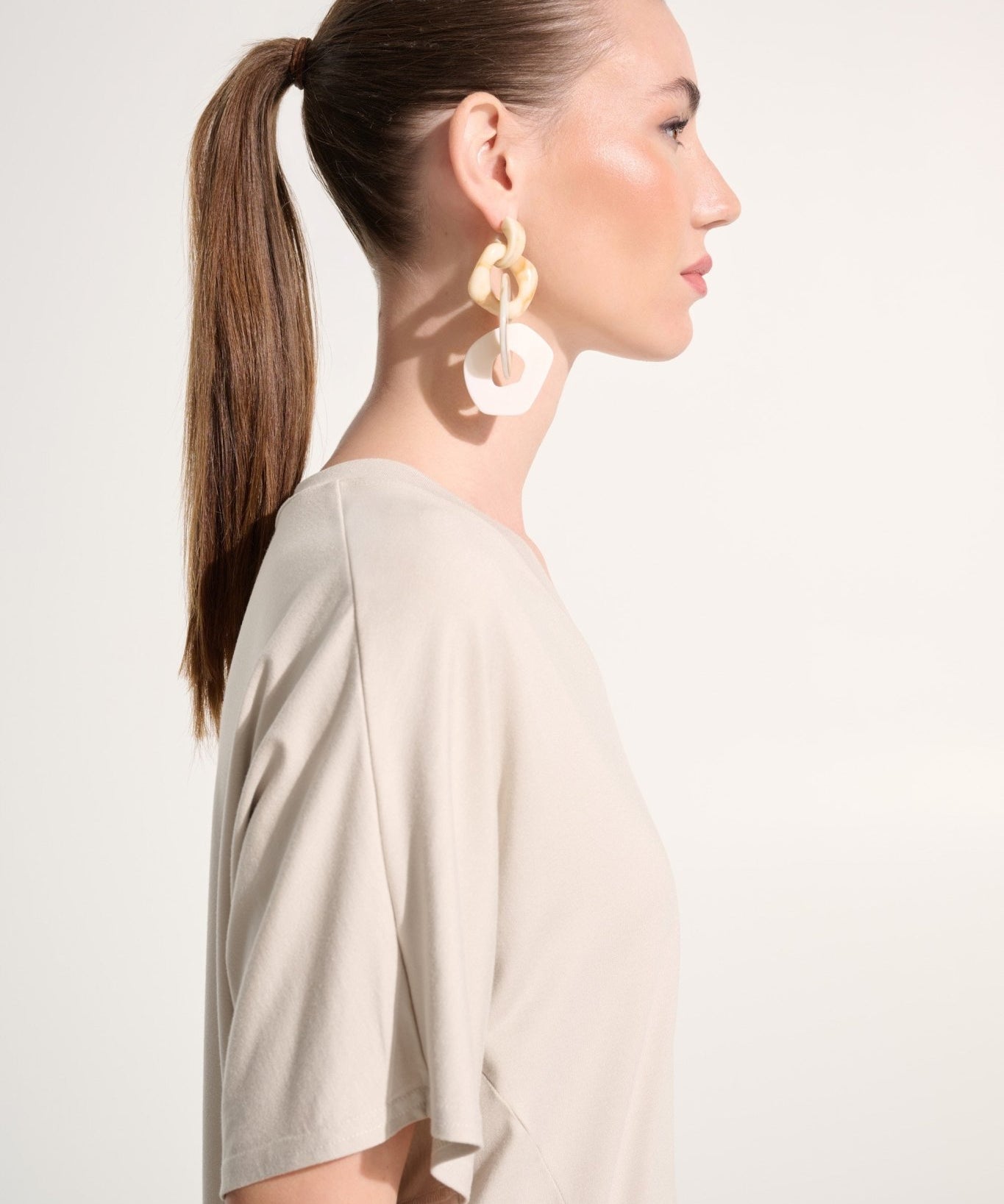 Jersey Dolman Sleeve Boxy Top in Moonstone - Blue Sky Fashions & Lingerie