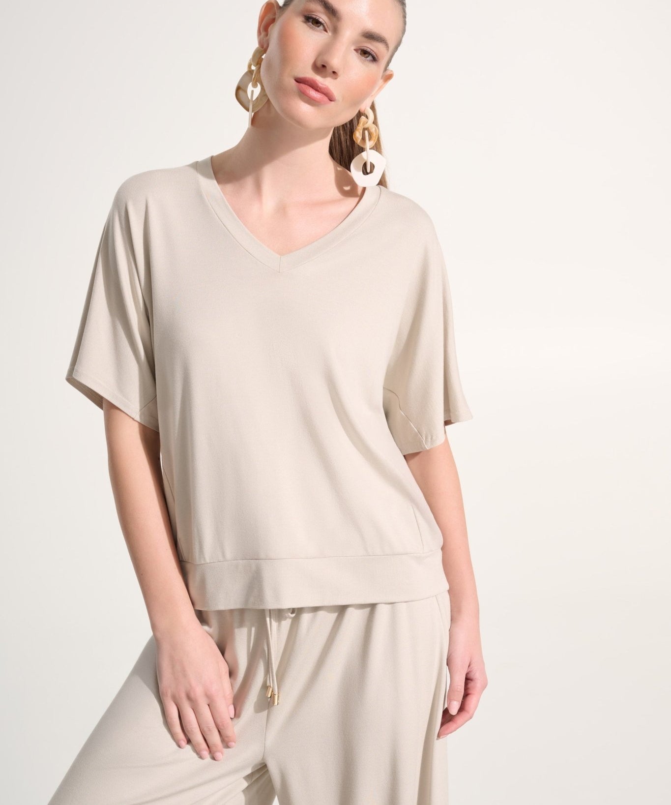 Jersey Dolman Sleeve Boxy Top in Moonstone - Blue Sky Fashions & Lingerie