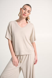 Jersey Dolman Sleeve Boxy Top in Moonstone - Blue Sky Fashions & Lingerie