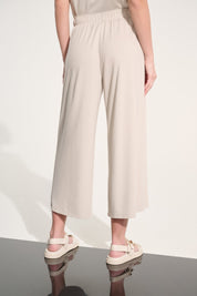 Jersey Pull - On Culotte Pant With Tie Waist in Moonstone - Blue Sky Fashions & Lingerie