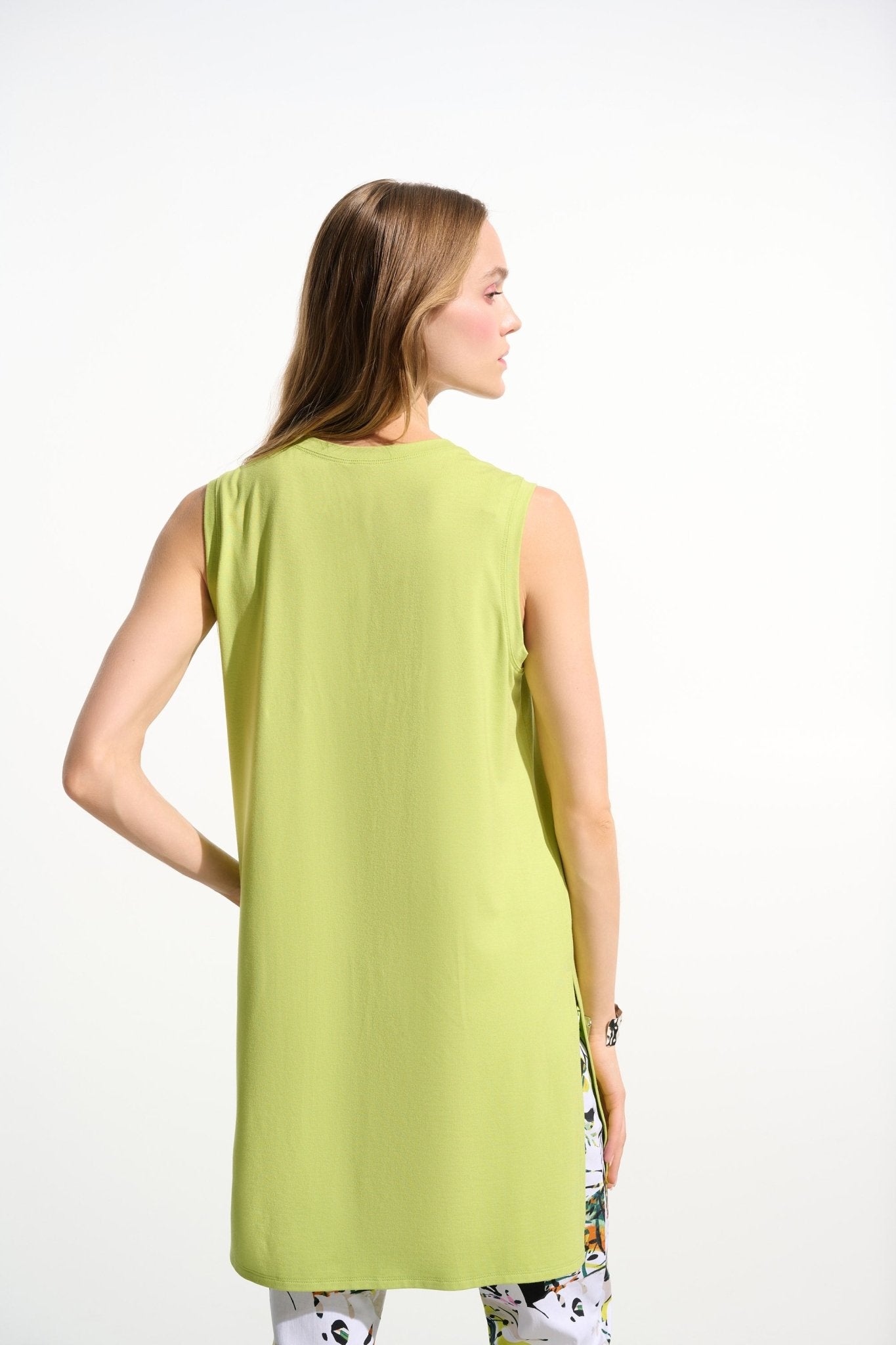 Jersey Sleeveless Straight Tunic With Scoop Neck - Blue Sky Fashions & Lingerie