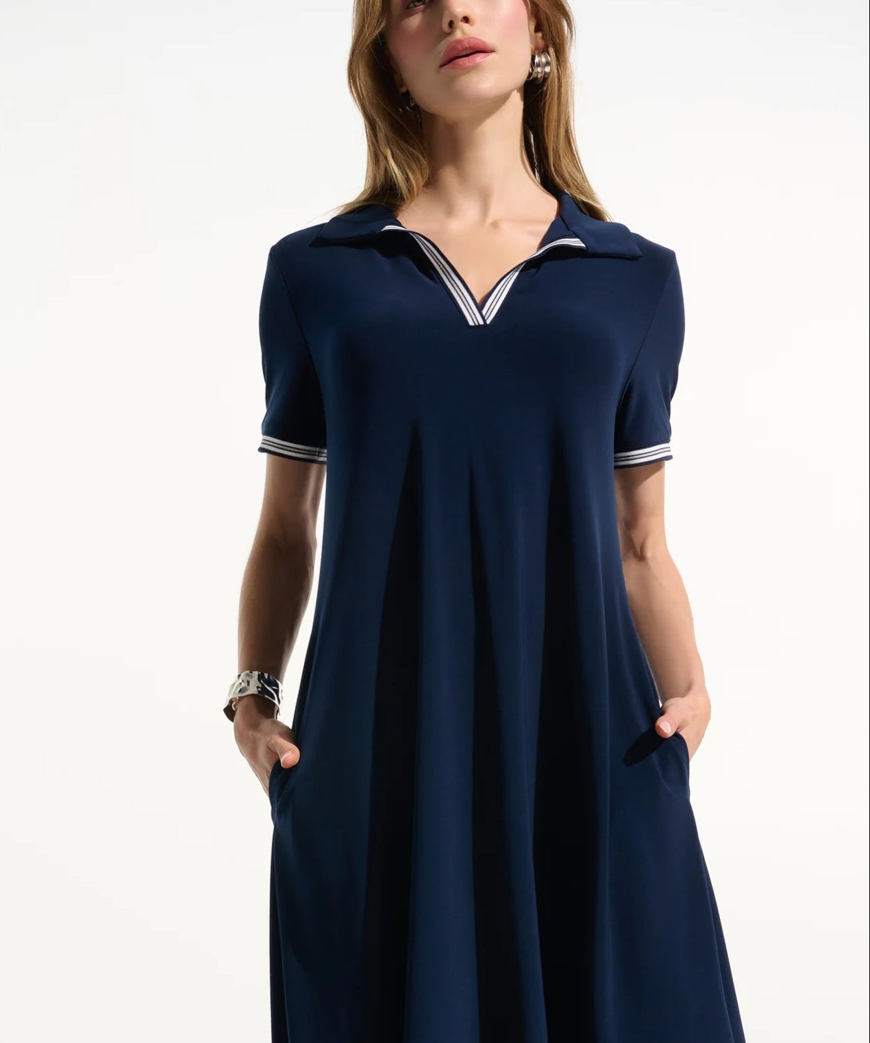 JOSEPH RIBKOFF DRESS 261614 - INDIGO - Blue Sky Fashions & Lingerie