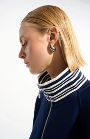 JOSEPH RIBKOFF JACKET 261617 - INDIGO/VANILLA - Blue Sky Fashions & Lingerie