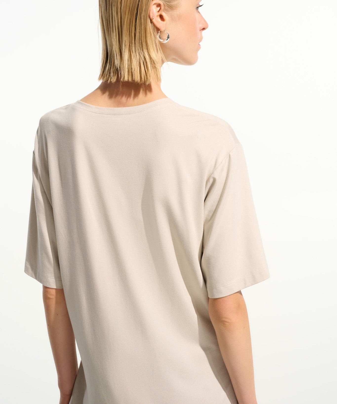 Joseph Ribkoff Jersey Boxy Tunic With V-neckline 261600 - Moonstone - Blue Sky Fashions & Lingerie