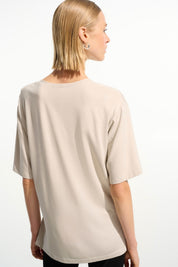 Joseph Ribkoff Jersey Boxy Tunic With V-neckline 261600 - Moonstone - Blue Sky Fashions & Lingerie