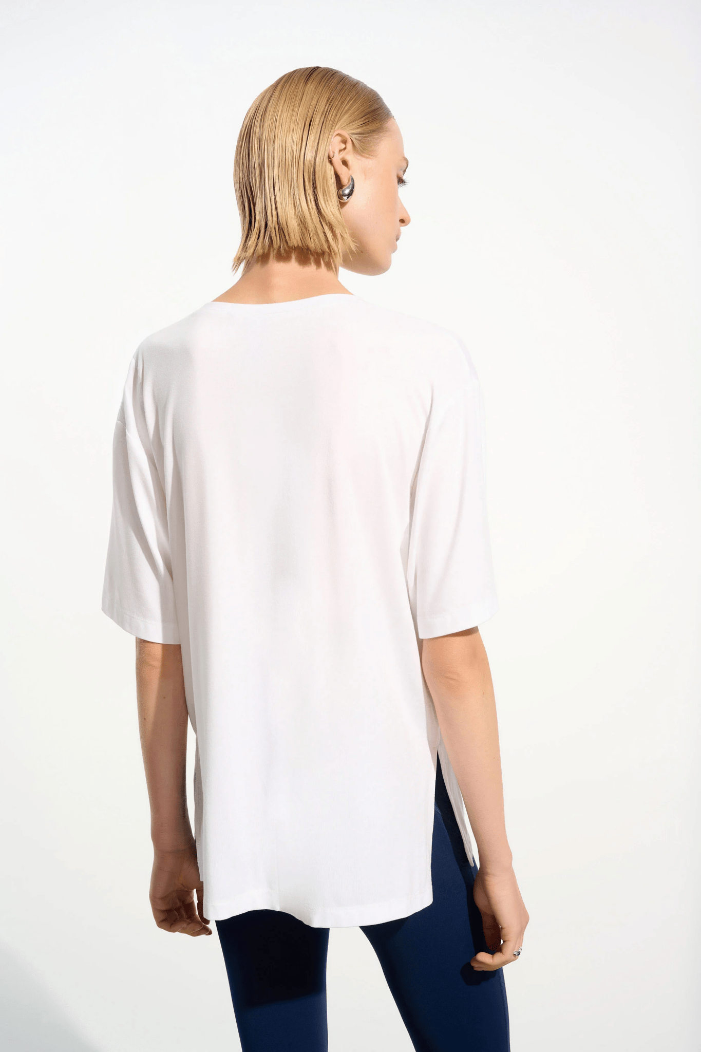 Joseph Ribkoff Jersey Boxy Tunic With V-neckline 261600 - Vanilla - Blue Sky Fashions & Lingerie