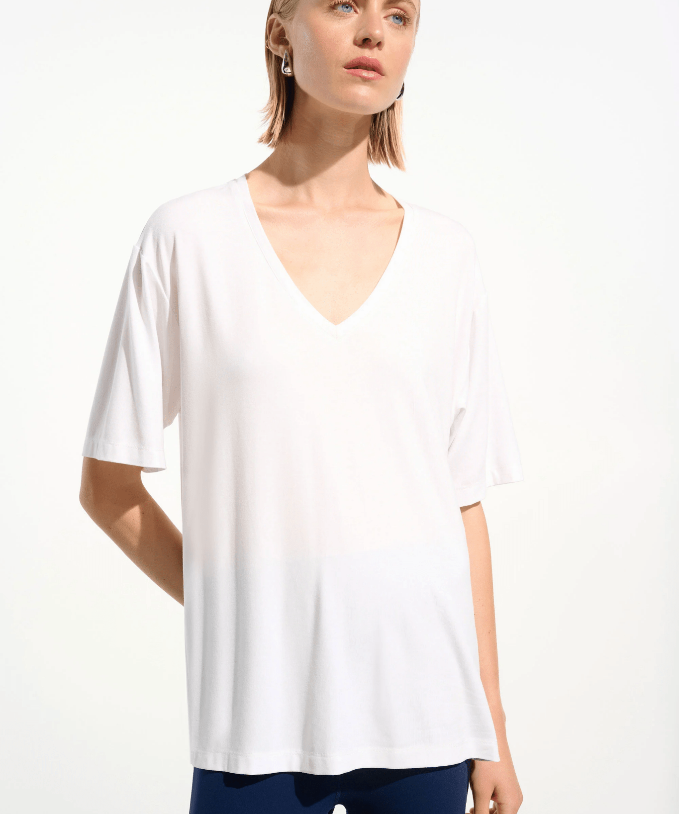 Joseph Ribkoff Jersey Boxy Tunic With V-neckline 261600 - Vanilla - Blue Sky Fashions & Lingerie