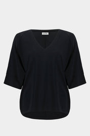 Joseph Ribkoff Jersey Boxy Tunic With V-neckline 261641 - Black - Blue Sky Fashions & Lingerie