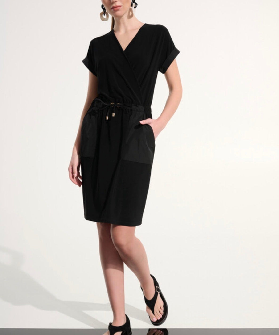 Joseph Ribkoff Knee - length Wrap Dress 262630 - Blue Sky Fashions & Lingerie