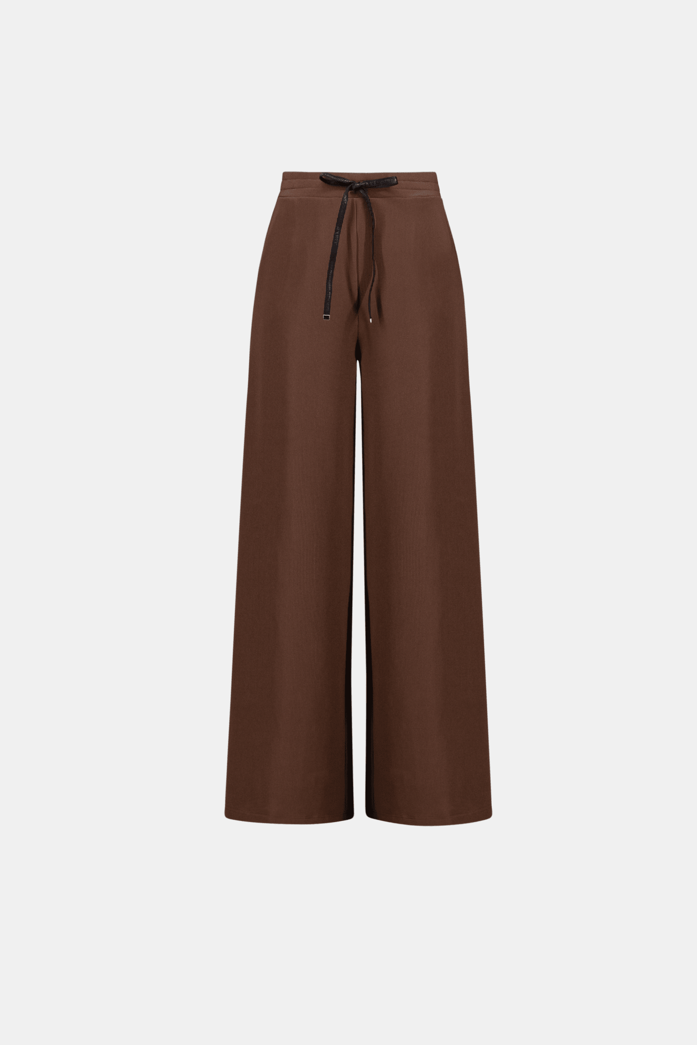 Joseph Ribkoff Rib Knit Wide-Leg Pull-On Pants 264603 - Mahogany - Blue Sky Fashions & Lingerie
