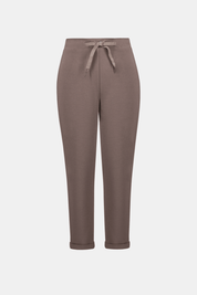 Joseph Ribkoff Scuba Jersey Pull - On Jogger Pants With Drawstring Waist 261606F26 Mink - Blue Sky Fashions & Lingerie