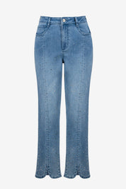 Joseph Ribkoff Slim Leg Jeans With Rhinestone Detail 261954 - Blue Sky Fashions & Lingerie