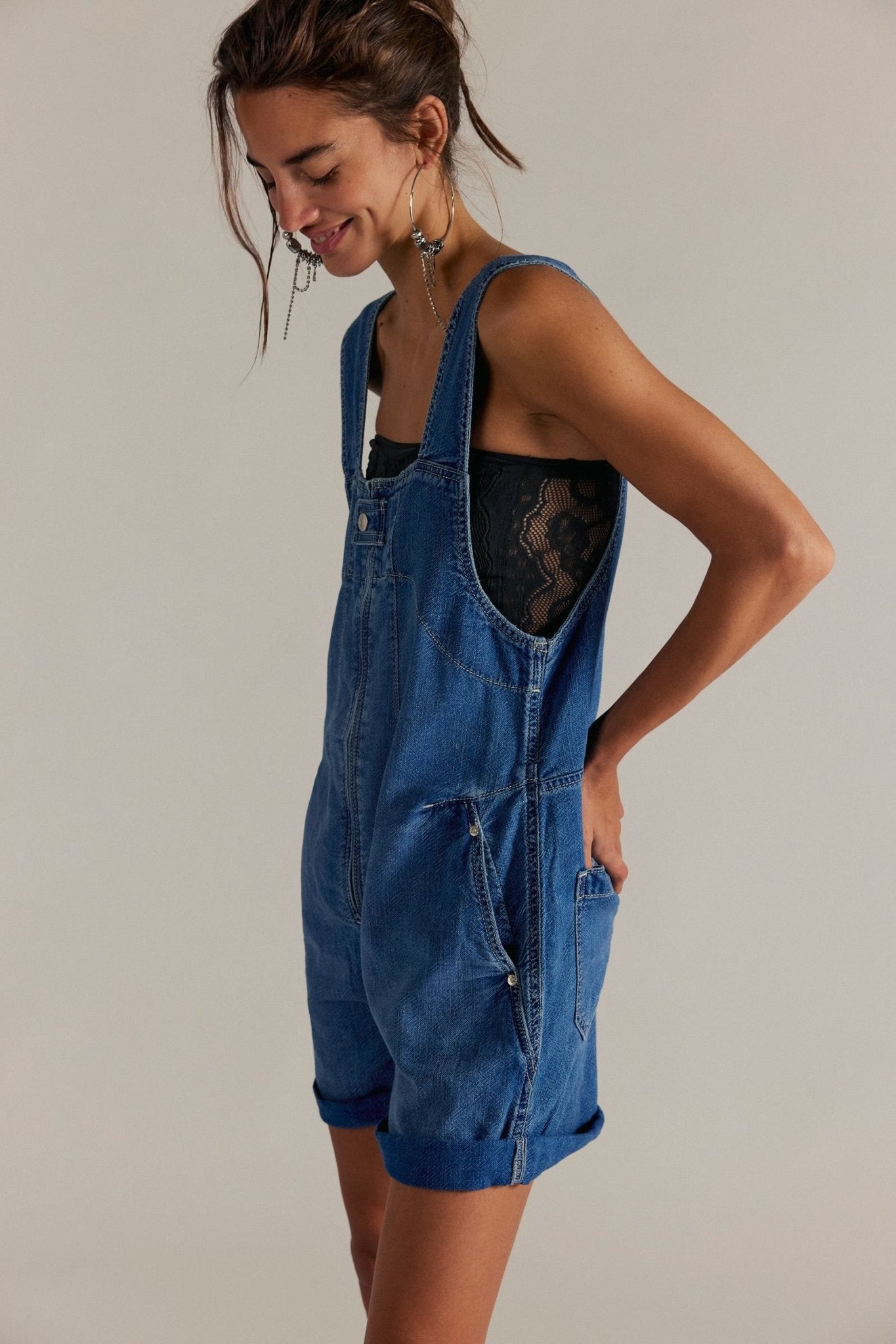 Jude Shortalls - Mid Indigo - Blue Sky Fashions & Lingerie