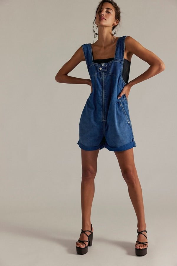 Jude Shortalls - Mid Indigo - Blue Sky Fashions & Lingerie