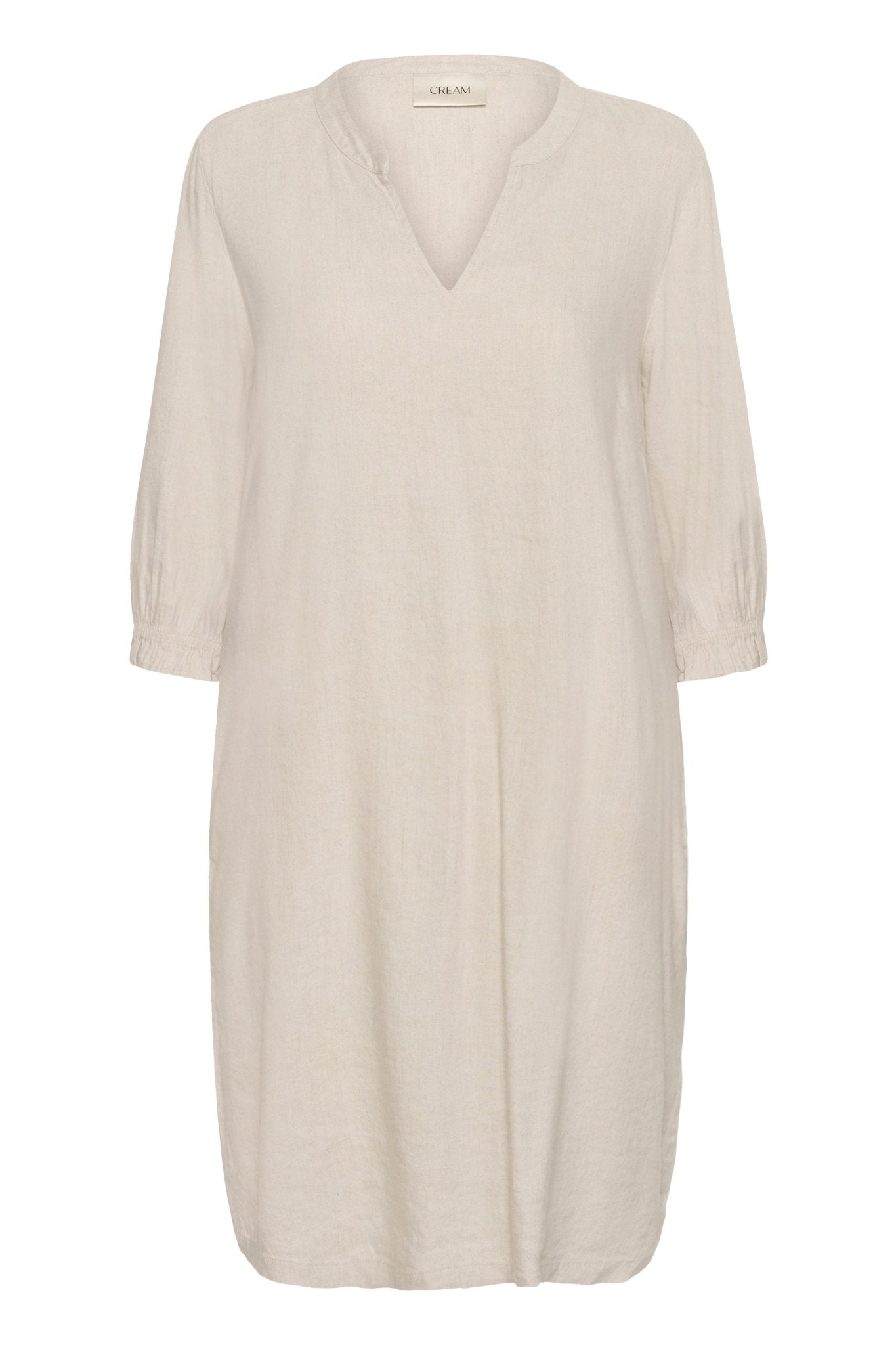 June Linen Dress by Cream - Perfectly Pale - Blue Sky Fashions & Lingerie