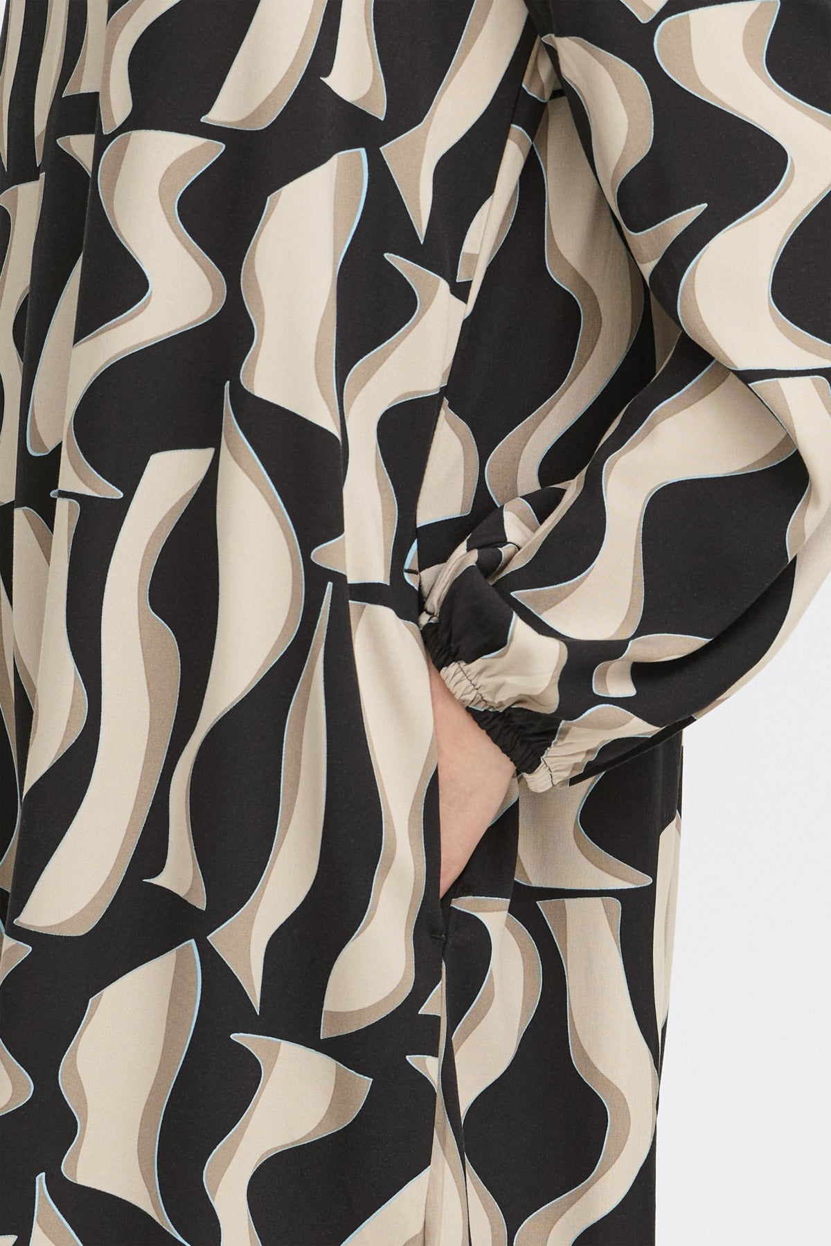 Justini Dress by Fransa - Black Art - Blue Sky Fashions & Lingerie