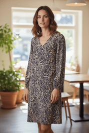 Justini Dress by Fransa - Desert Taupe - Blue Sky Fashions & Lingerie