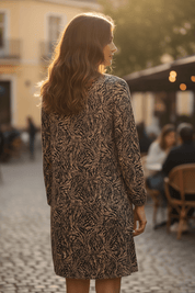 Justini Dress by Fransa - Desert Taupe - Blue Sky Fashions & Lingerie