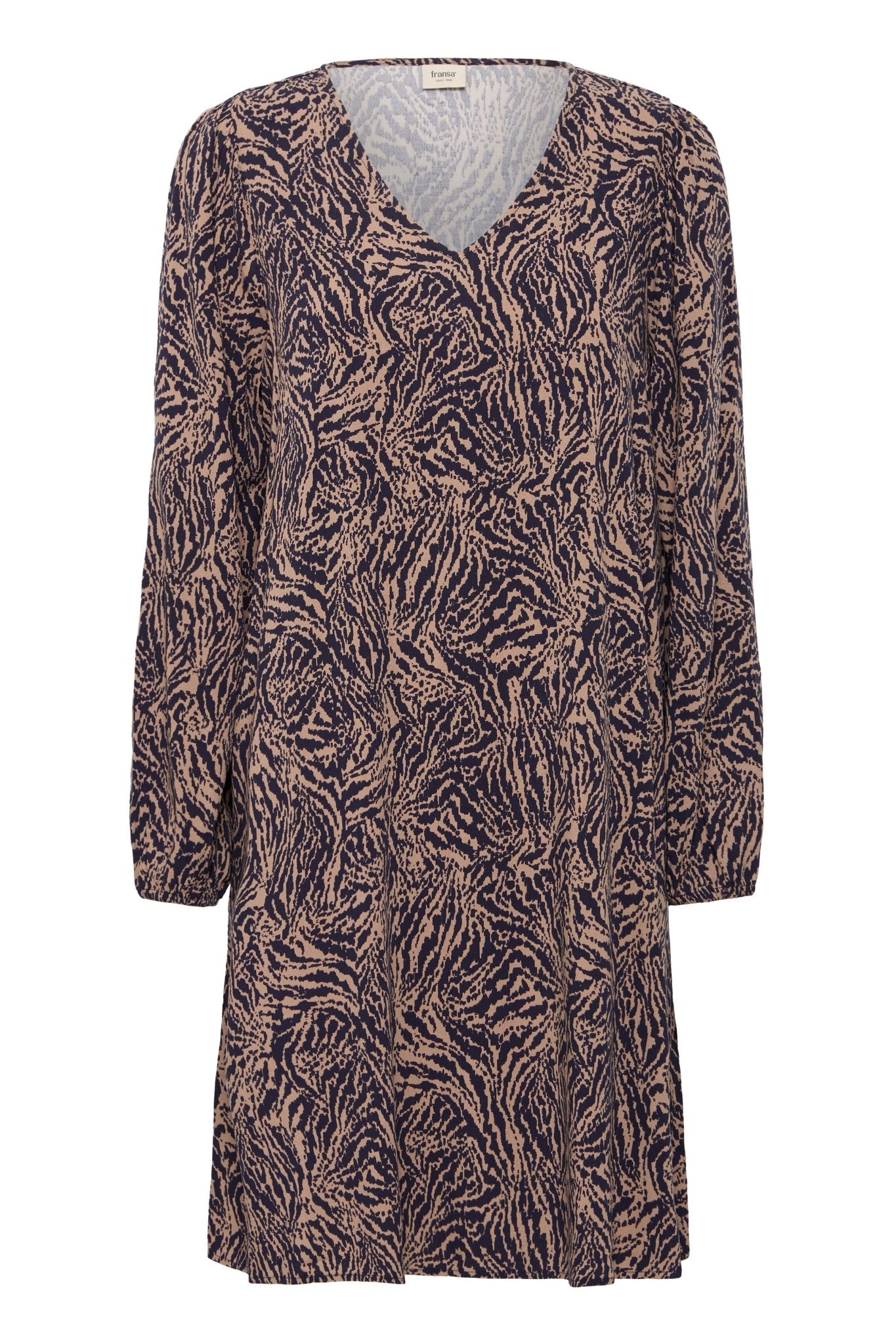 Justini Dress by Fransa - Desert Taupe - Blue Sky Fashions & Lingerie