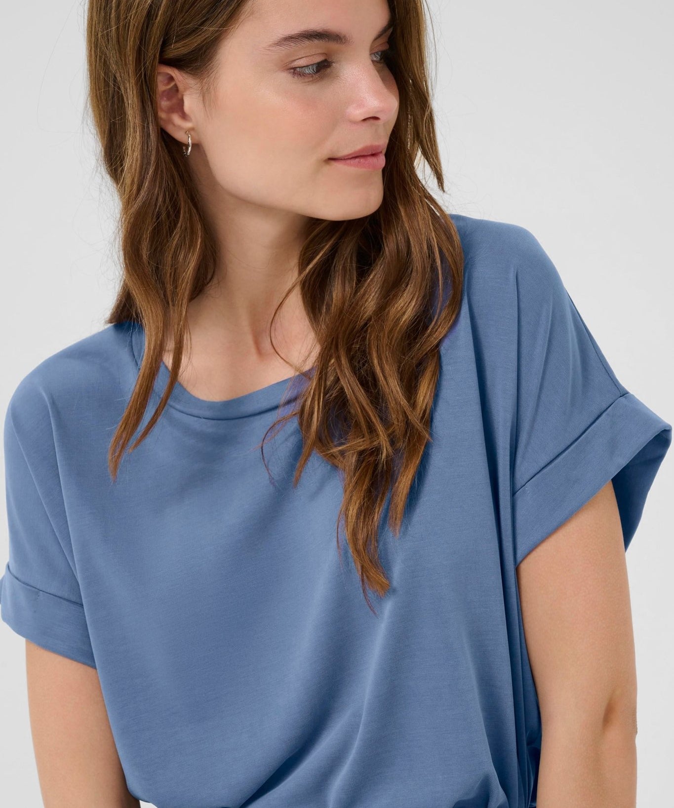 Kajsa T-shirt by Culture - Bijou Blue - Blue Sky Fashions & Lingerie