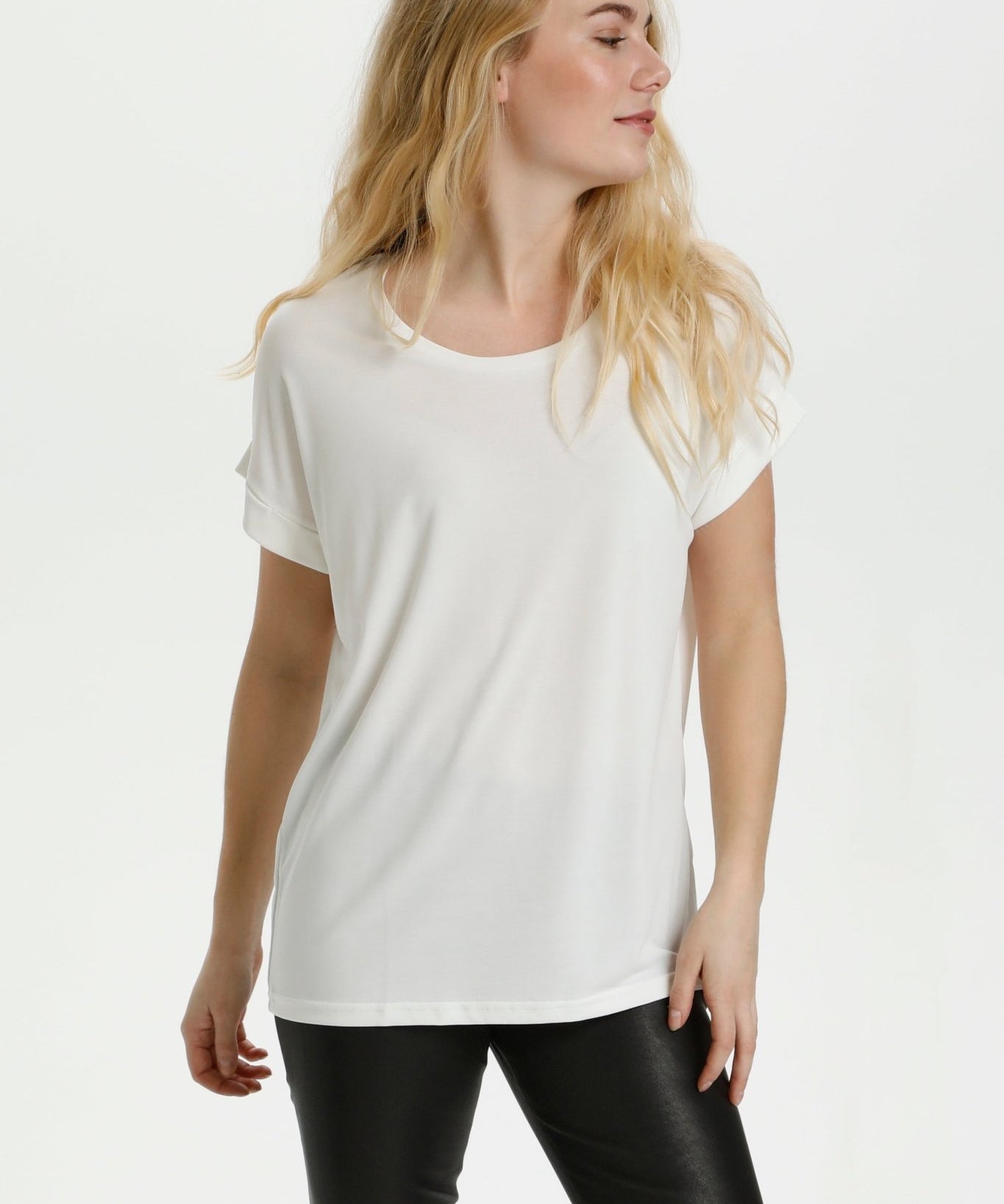 Kajsa T-shirt by Culture - gardenia white - Blue Sky Fashions & Lingerie