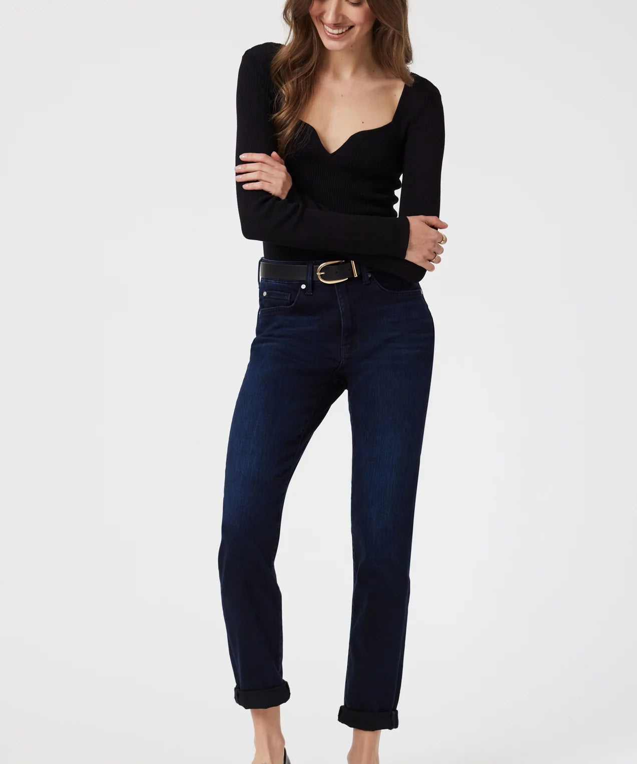 Kathleen slim boyfriend jeans - Midnight Feather Blue - Blue Sky Fashions & Lingerie