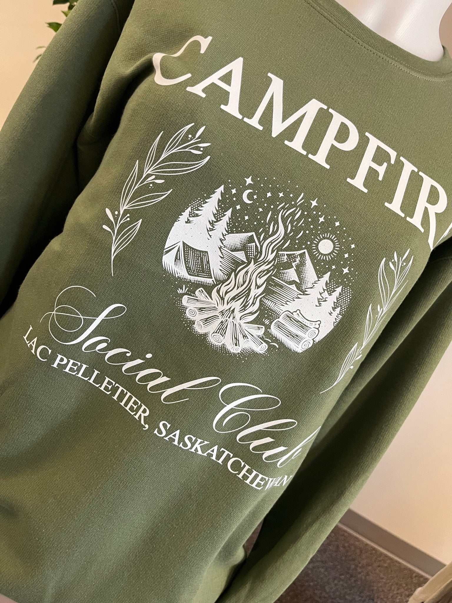 Lac Pelletier Campfire Crewneck Sweatshirt - Blue Sky Fashions & Lingerie